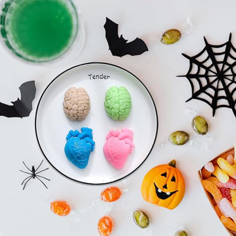 Soap Making Items - Human Brain And Heart Silicone Molds