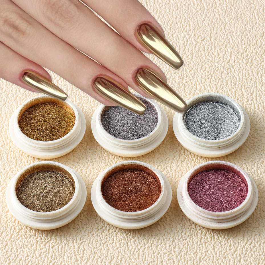 6pc Gold Metallic Mirror Glitt - огляд і ціна Mica Powder Colorant