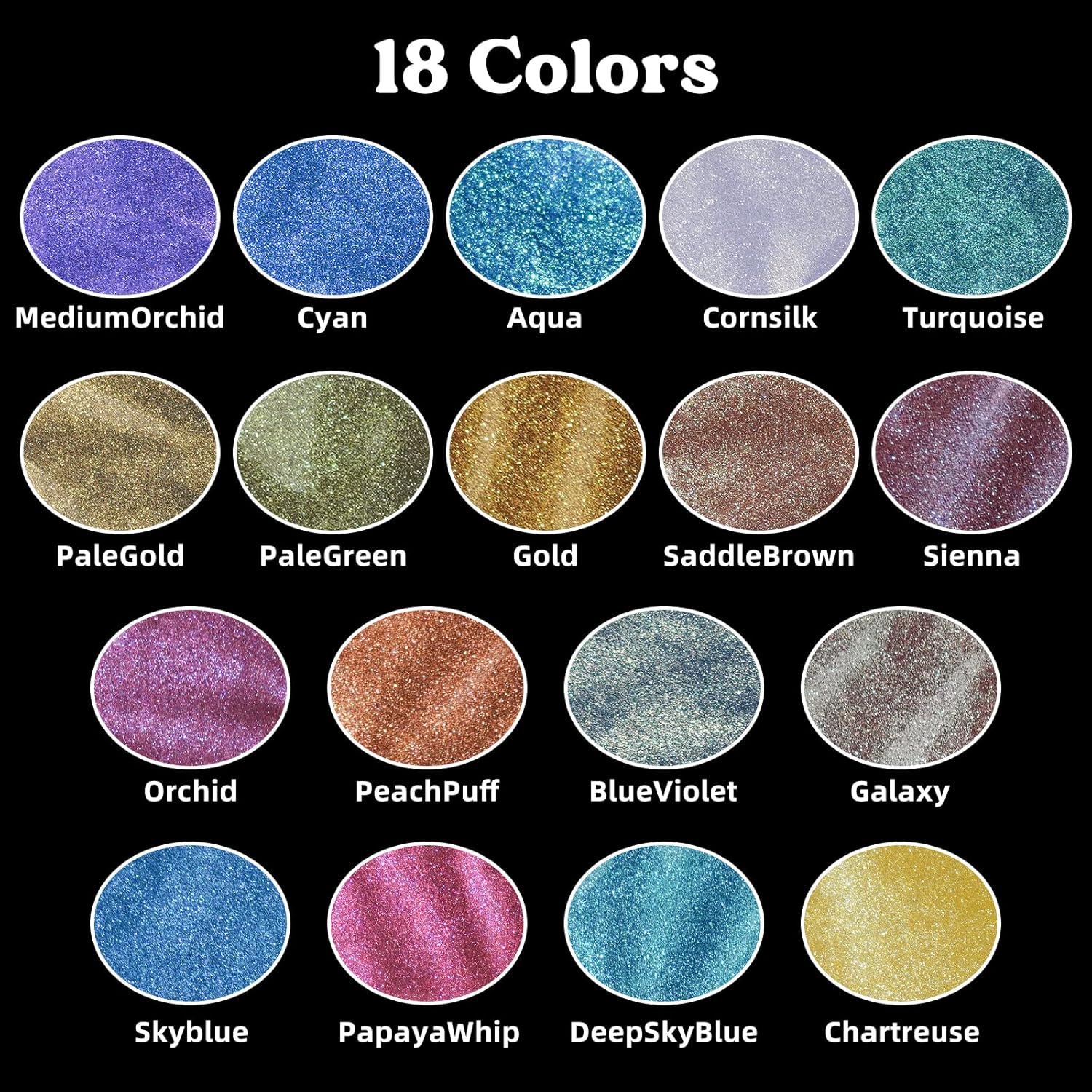 18-Color Chameleon Mica Powder - огляд і ціна Mica Powder Colorant