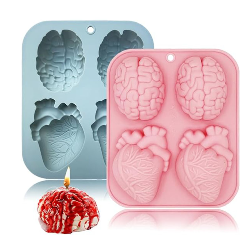 Human Brain And Heart Silicone - огляд і ціна Soap Making Items