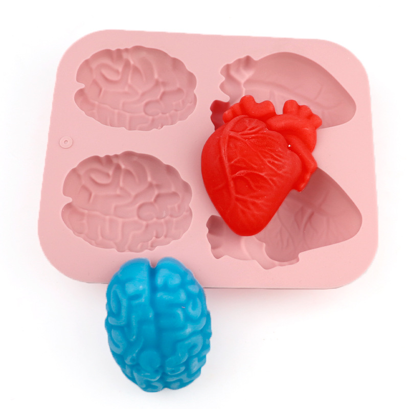 Human Brain And Heart Silicone - огляд і ціна Soap Making Items