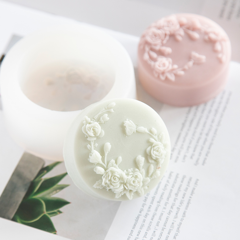Round Shape Rose Flower Handma - огляд і ціна Soap Making Items