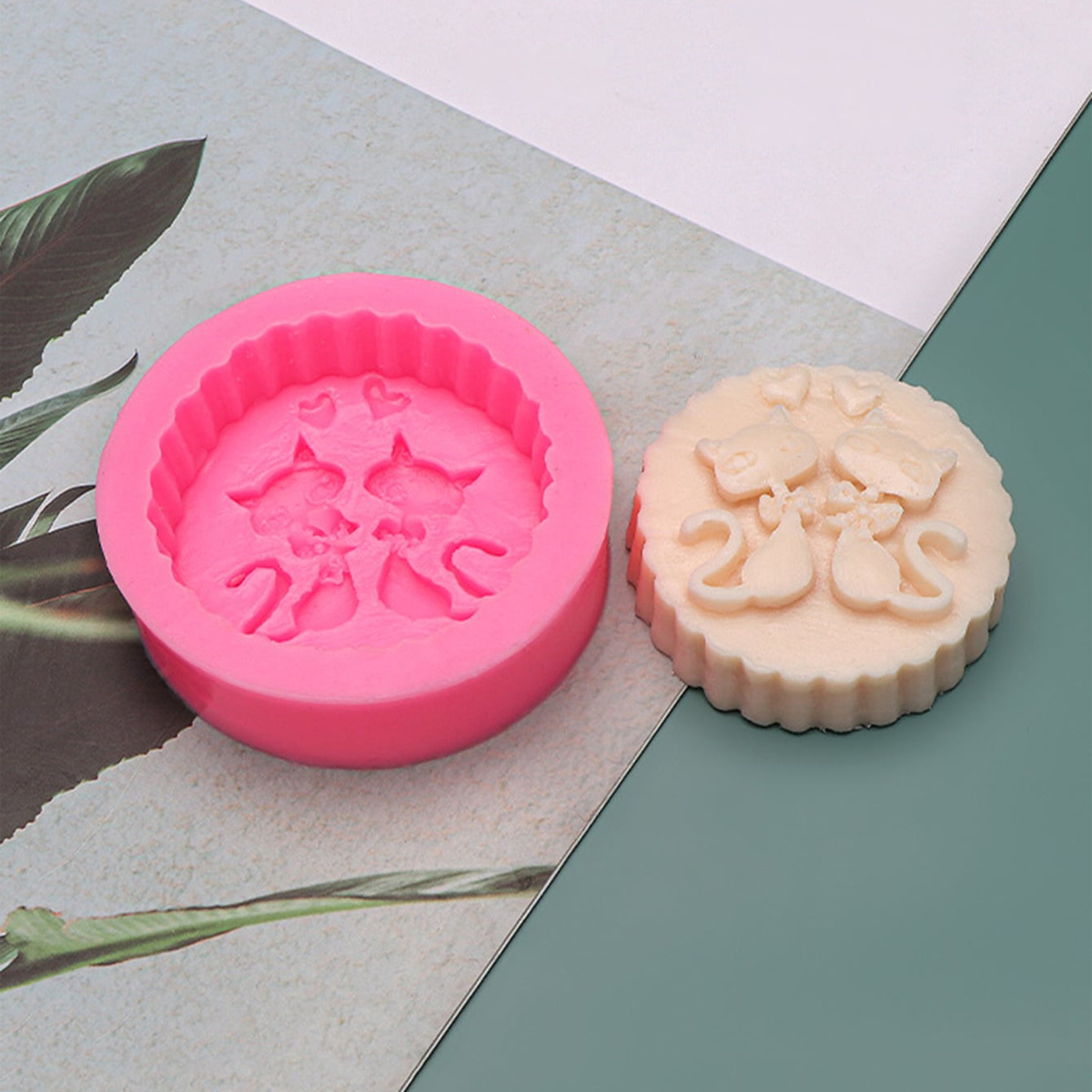 1-Piece Silicone Cat Soap Mold - огляд і ціна Soap Making Items