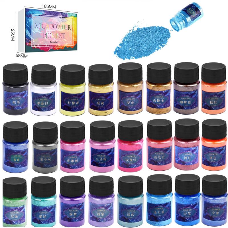 24Colors Epoxy Resin Dye Mica  - огляд і ціна Mica Powder Colorant