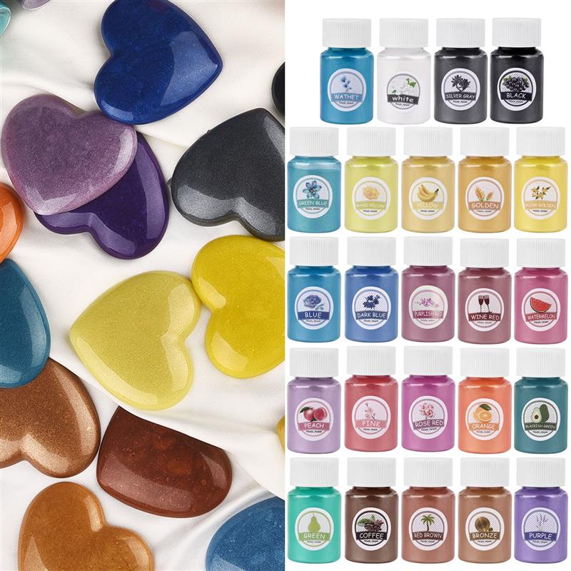 24Colors Epoxy Resin Dye Mica  - огляд і ціна Mica Powder Colorant