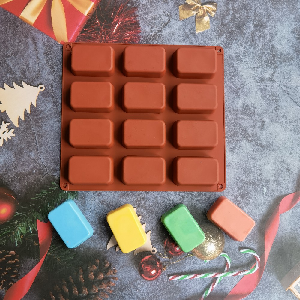 12 Cavity Square Silicone Soap - огляд і ціна Soap Making Items