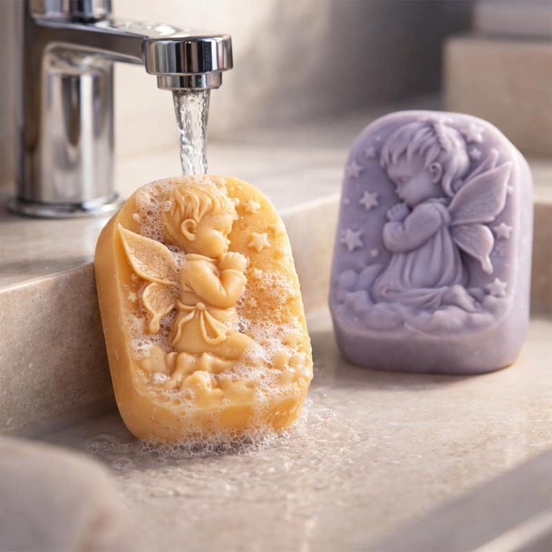 Angel Silicone Mold For Soap M - огляд і ціна Soap Making Items