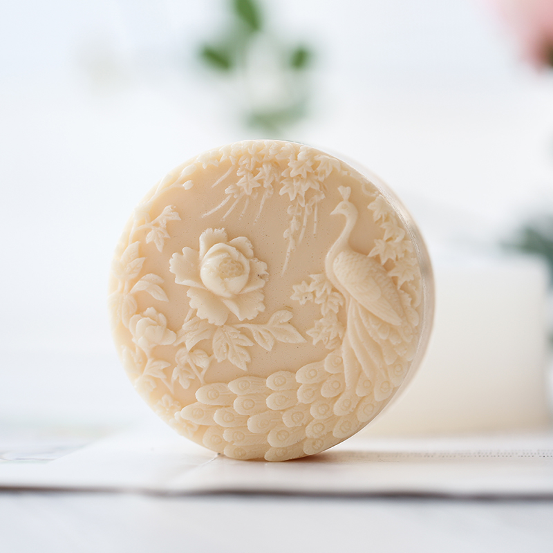 Peacock Flower Pattern Silicon - огляд і ціна Soap Making Items