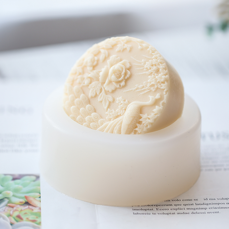 Peacock Flower Pattern Silicon - огляд і ціна Soap Making Items