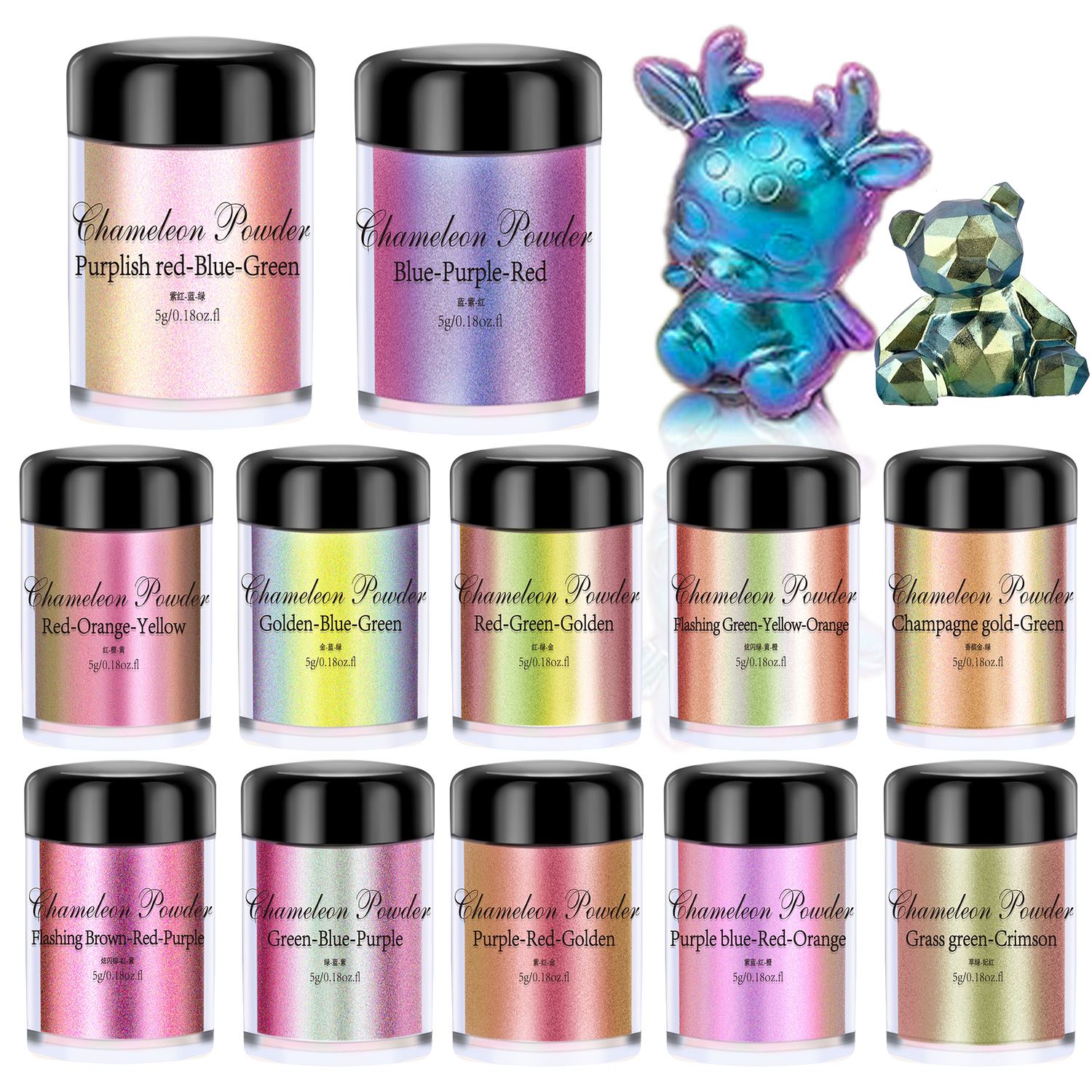 5g Chameleon Powder Nail Stain - огляд і ціна Mica Powder Colorant